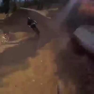 These two mountain bikers on a pretty extreme trail.