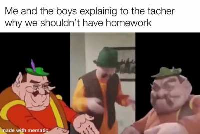 We shouldn’t have homework