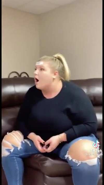 Guessing the word on her head