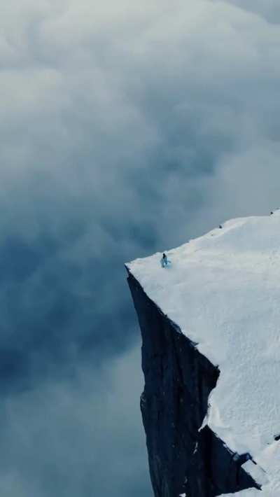 ? On the edge of the world in Norway.