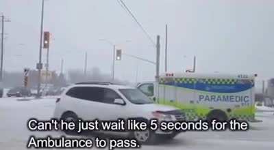 Always yield for emergency vehicles