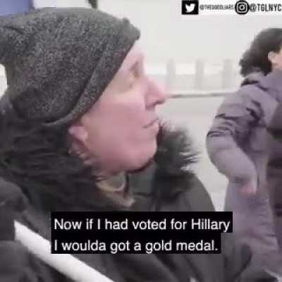 She looks exactly how she sounds. Stupid.