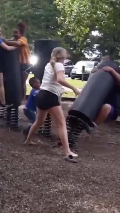 "We were having so much fun until I let go"