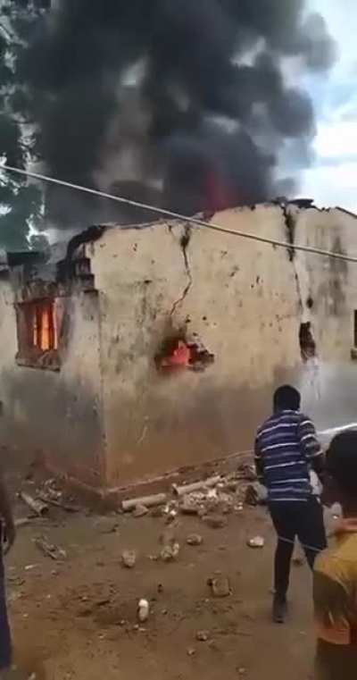 to put out a fire.