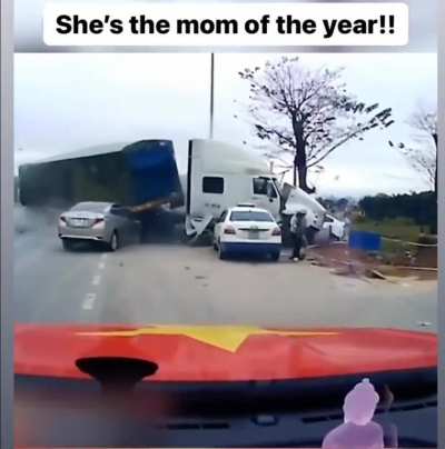 She was a track star before motherhood