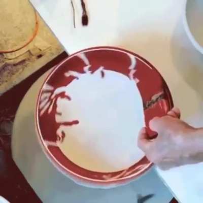 Glazing a bowl