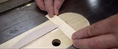 Using paper to cut wood