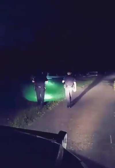 These officers were called about noises in a graveyard