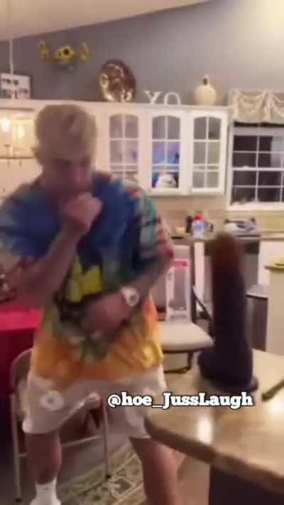 This internet "fighter" takes on his worthy opponent one night. I wonder if he lost a bet or something.