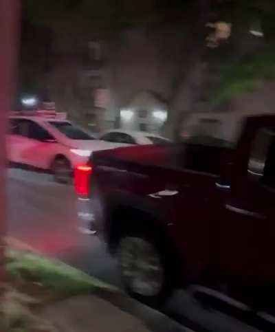 Self driving cars cause a traffic jam in Austin, TX.