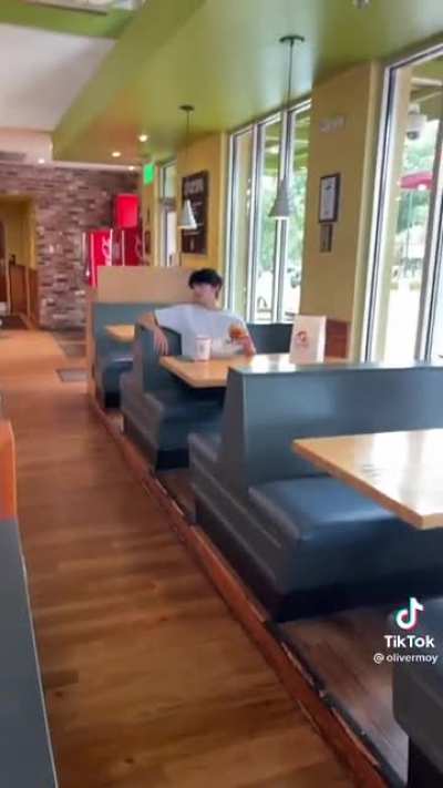 he litterally asked the worker to record him and it's not even the workers account it's that guys account