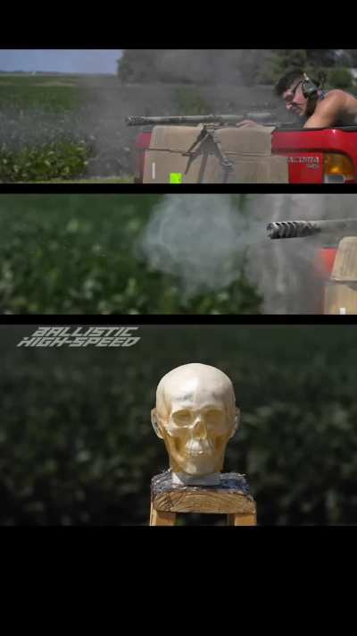 50 cal vs your head