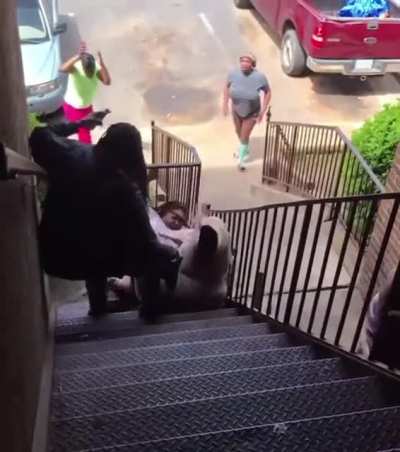 To run downstairs
