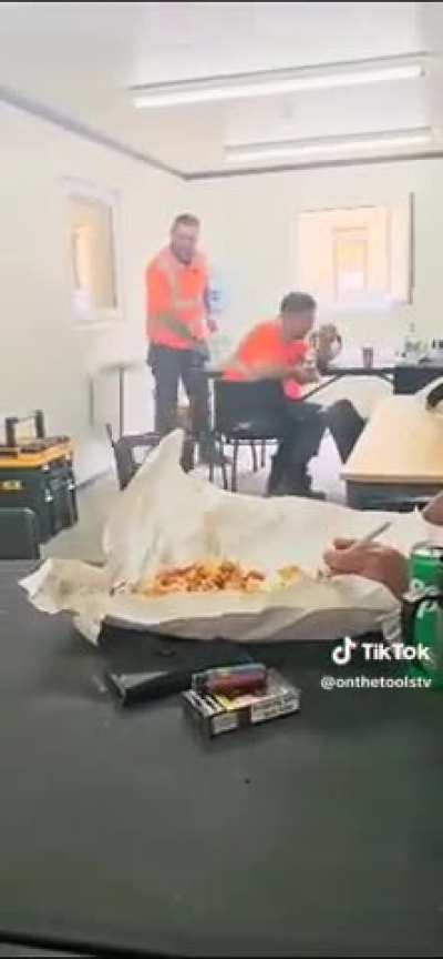 Classic UK Dinner Break Prank ?
