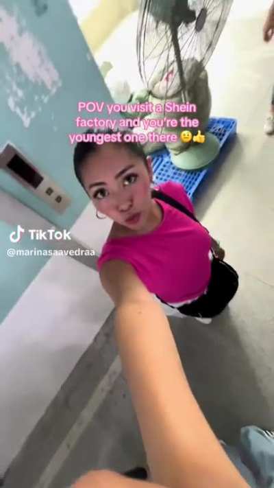 Shein sponsor makes tik tok at one of their "factories"