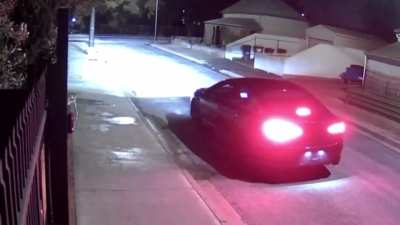 Man gets instant karma after trying to set a home on fire.