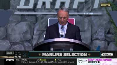 [Highlight] [Highlight] Rob Manfred absolutely butchers the pronunciation of "Oregon" while announcing the Marlins' draft pick.