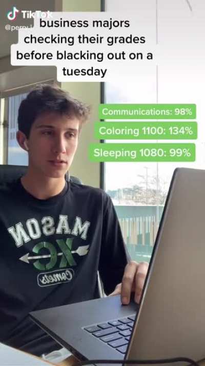 No business majors were harmed in the filming of this tik tok