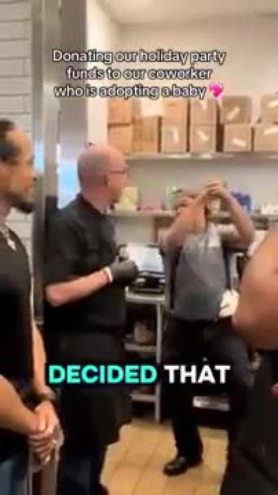Restaurant workers cancel holiday party, give funds to coworker adopting a baby