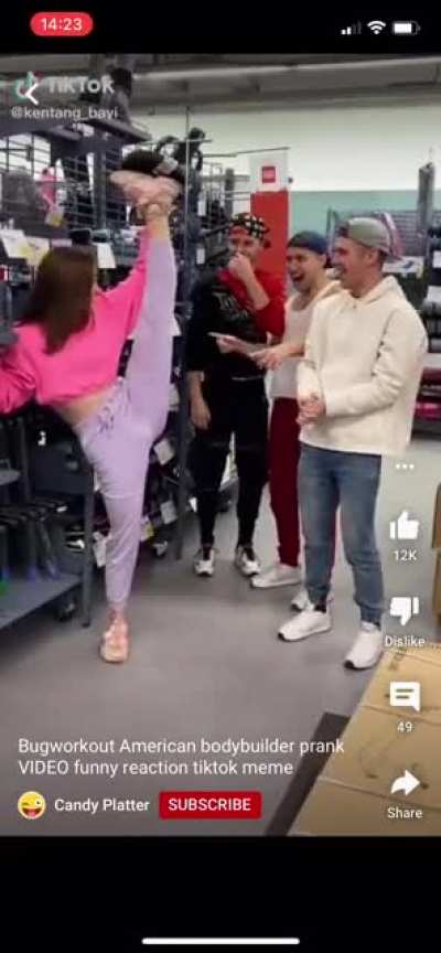 I’m not sure if this counts (Reposted from Tiktok on YouTube shorts)