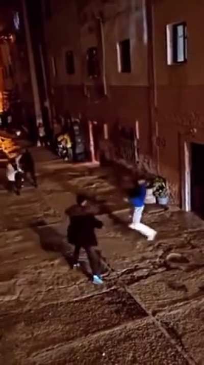 To dare anyone from your neighborhood that he is a man enough to challenge you