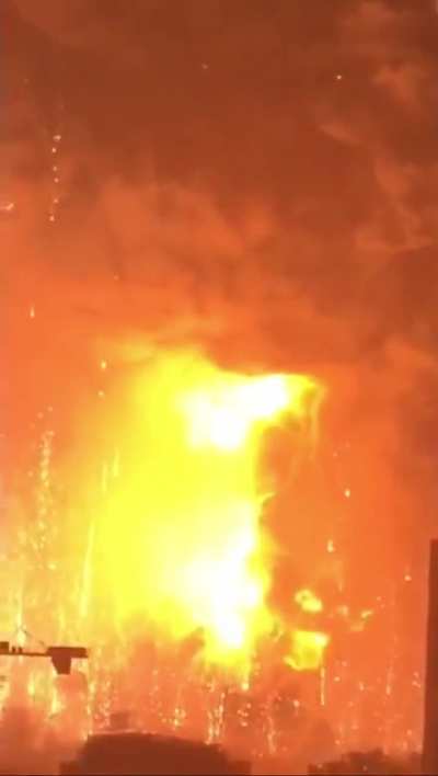 Massive explosion caught on camera