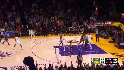 [Highlight] LeBron for 3 ? ? The @Lakers have taken the lead on TNT!