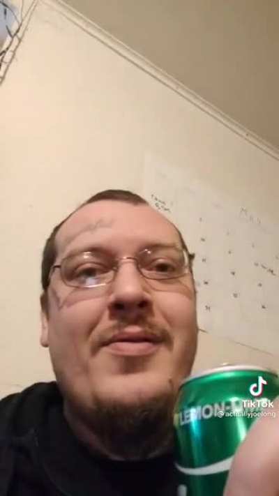 drinking sprite for the first time
