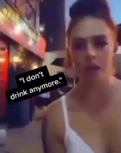 I don't drink anymore...