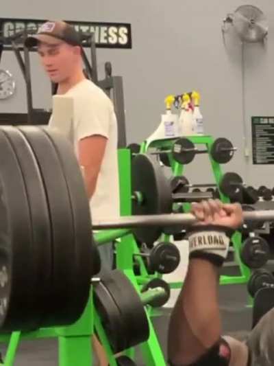 This dude has super human strength