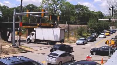 I've never seen so many idiots in one video before. The guy in the truck is only the tip of the iceberg.