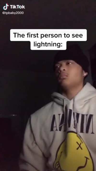 First person to see lightning