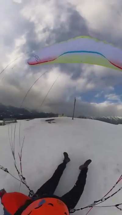 WCGW flying extremely close to a mountainside