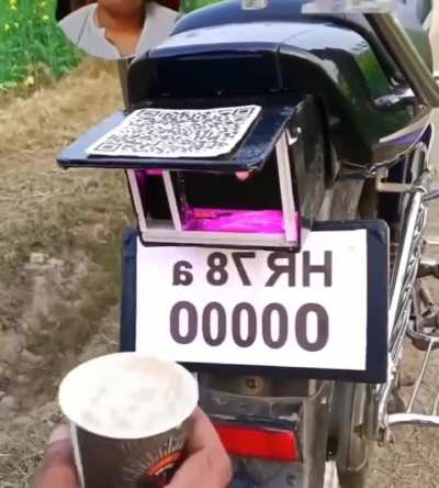Weird modified bike in India