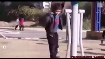 Poor kid just wanted to play