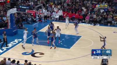 [Highlight] 37 year old Taj Gibson gets the offensive rebound, misses a wide open layup, and then kicks it out for a Beal 3
