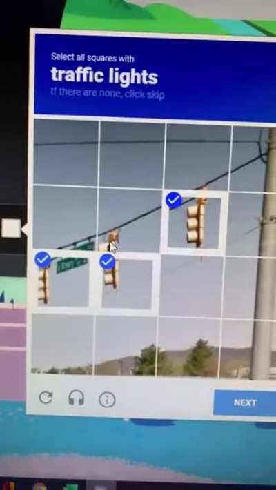To pass the captcha test