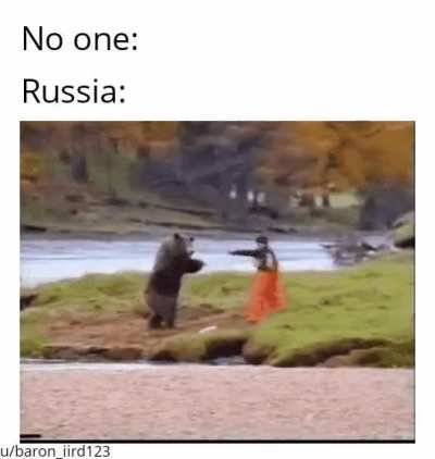 In Mother Russia bear punch you