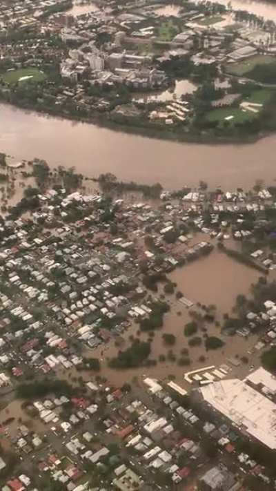 2022 Brisbane, Australia floods, just over a decade after the "once in a lifetime" 2011 floods