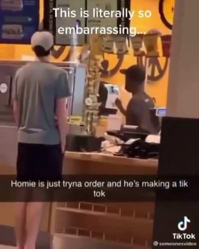Just take his order.