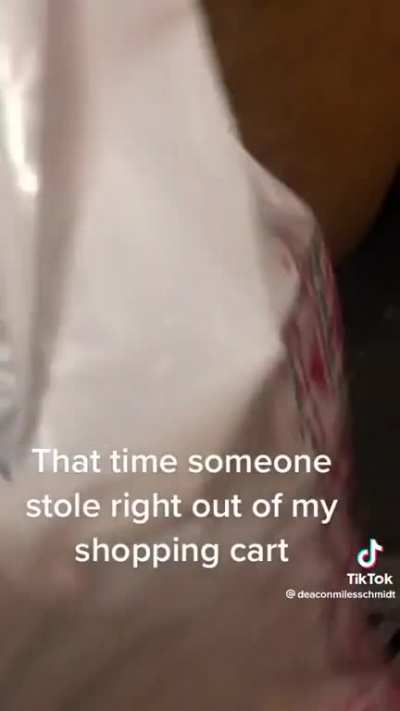 Lunatic Attempts to Steal Man’s Purchases