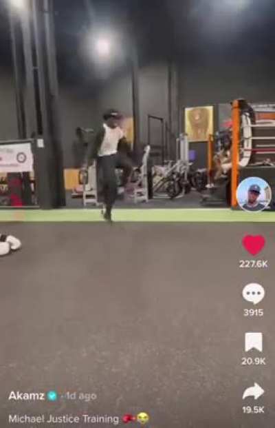 Michael Jackson boxing training