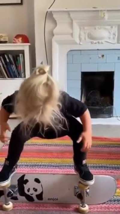 This toddler proves that practice makes Perfect!