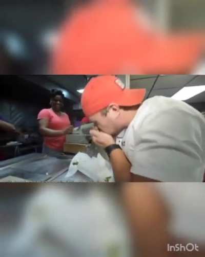 He for sure is a fast eater