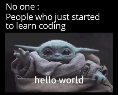 Everyone's first code