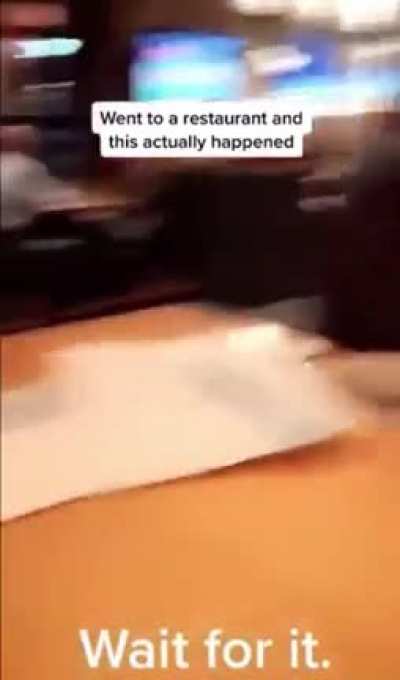 A restaurant’s interesting decision