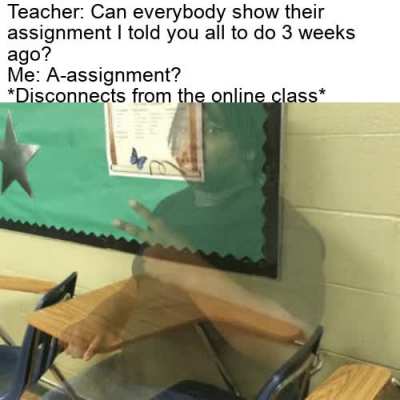 Bad internet is my excuse.