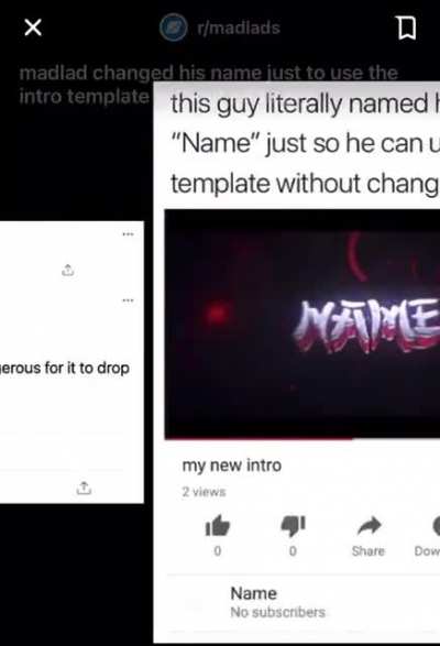 Same post, different sub lmao