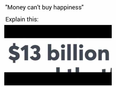 Even his laugh got richer