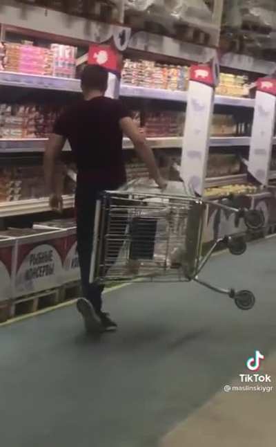 Real men don’t let the earth help them carry their shopping. They carry it themselves.